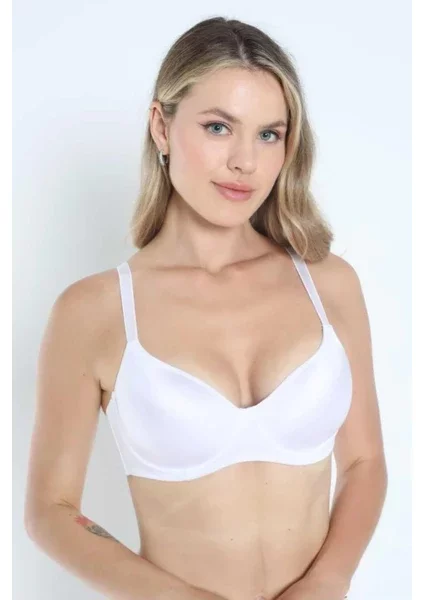 BALENLİ KAPLI MİNİMİZER SÜTYEN BEYAZ - 1