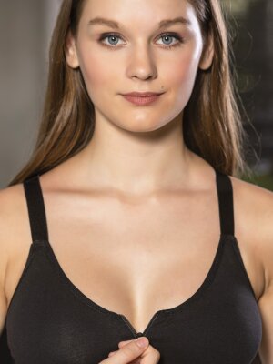 FERMUARLI PAMUKLU SPORCU SÜTYENİ SİYAH - 2