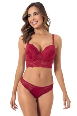 MİKRO DANTEL TAKIM BORDO 