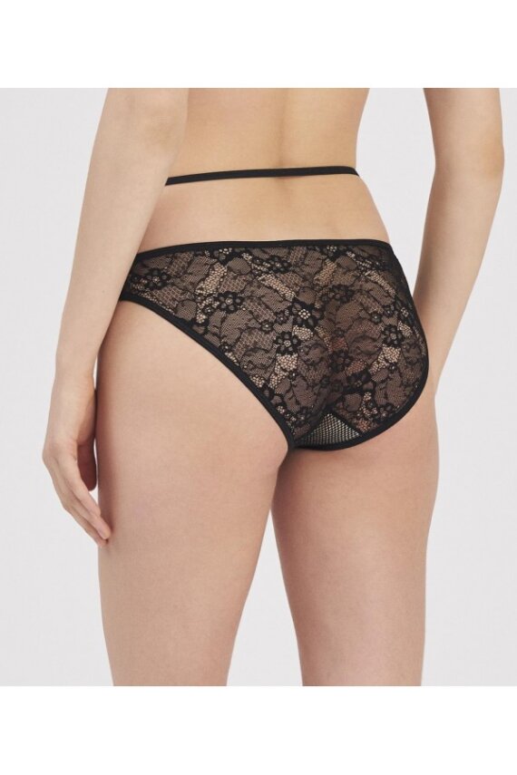 MOONLIGHT DANTEL DETAYLI SLİP SİYAH - 2
