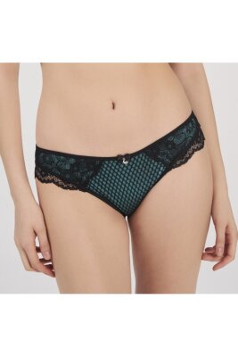 MOONLIGHT DANTEL DETAYLI YEŞİL SLİP