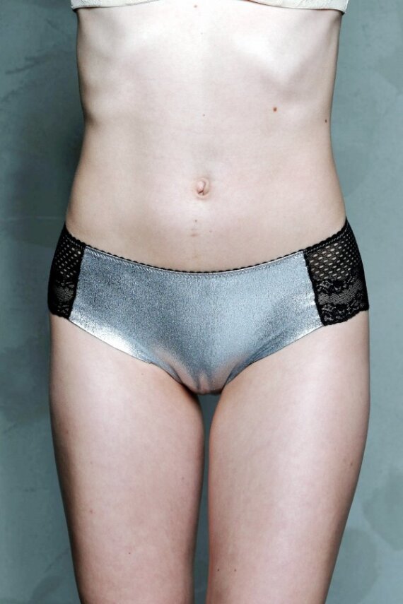 MOONLİGHT SİYAH DANTEL DETAYLI SLİP KÜLOT - 1