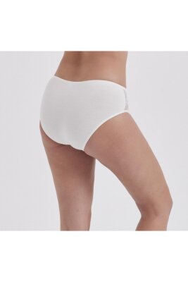 MOONLİGHT İNCE DETAYLI DESENLİ SLİP KÜLOT BEYAZ - 2