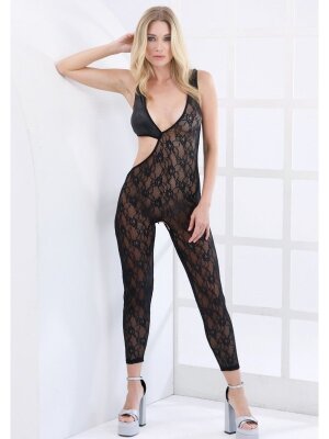 ÖZEL BÖLGESİ AÇIK VÜCUDU SARAN CATSUİT 