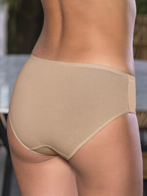 PAMUKLU YÜKSEK BEL SLİP KÜLOT (KARIŞIK) SİYAH-BEYAZ-TEN - 6